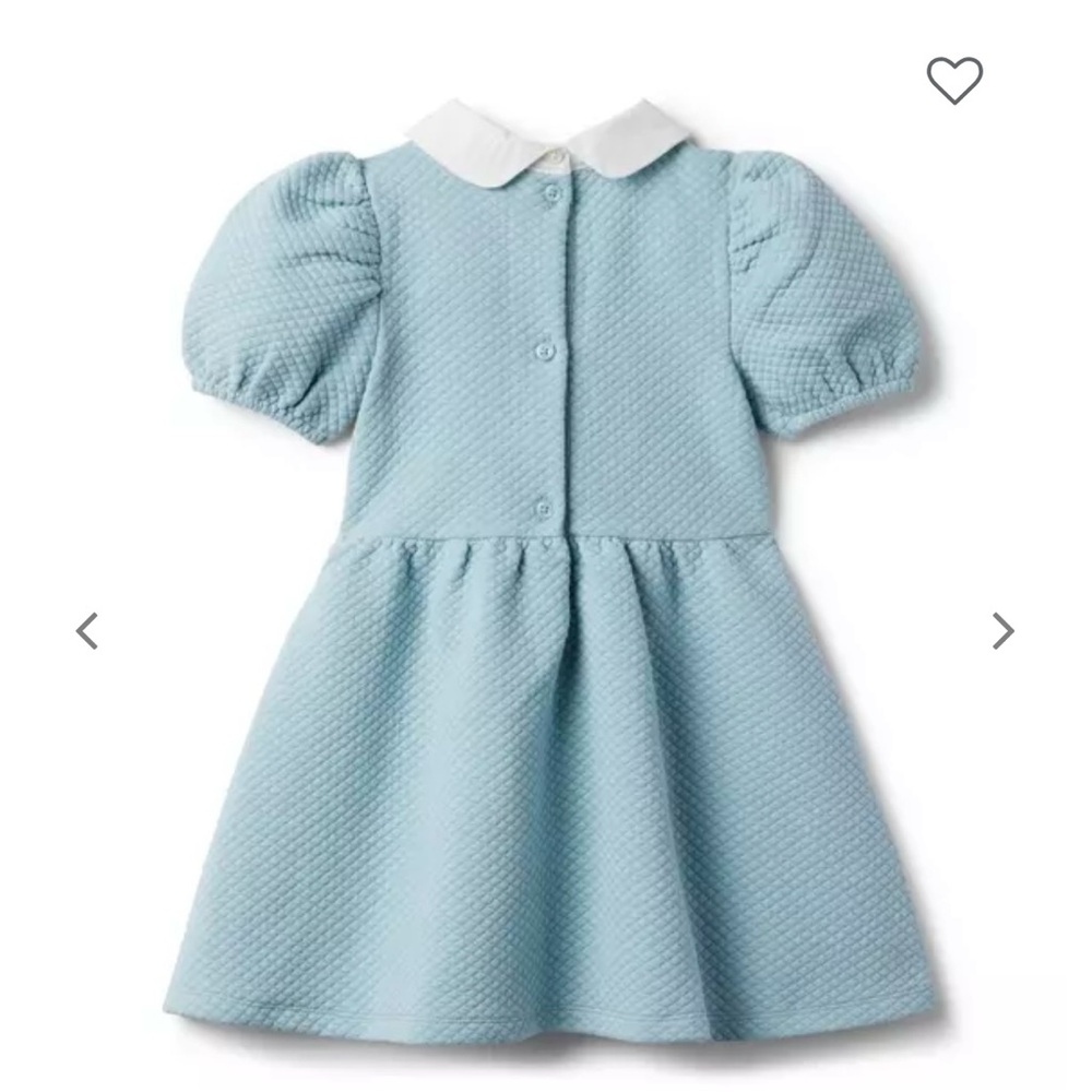 Janie and Jack Quilted Puff Sleeve Dress, size 12 to 18 months, NWT - Picture 2 of 9